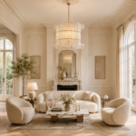 Luxury Scalloped Glass Chandelier | Crystal Pendant Light - Image 2