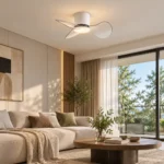 22-Inch Invisible Blade LED Ceiling Fan Light | Modern Design - Image 3