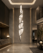 Modern Spiral Crystal Pendant Light | LED Helix Chandelier - Image 2