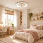 50cm Geometric LED Ceiling Fan Light | Slim Modern Design - Image 5