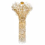 Luxury Brass Crystal Staircase Chandelier | Cascade Light