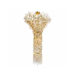 Luxury Brass Crystal Staircase Chandelier | Cascade Light