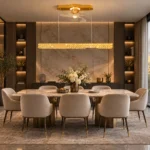 Crystal Linear Pendant Fan Light | Smart LED Chandelier Design - Image 2