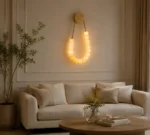 Luxury Brass Jade LED Wall Light | Decorative Sconce - Image 3