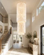 Luxury Capiz Shell Chandelier | Vertical Pendant Light - Image 3