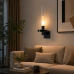Modern LED Glass Tube Wall Light | Cylinder Wall Sconce - Image 2