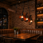 Rustic Guitar Pendant Light | Vintage Wooden Chandelier - Image 2