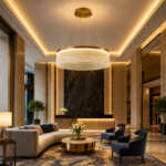 Modern Crystal Ring Chandelier | Luxury LED Pendant Light - Image 2