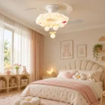 Peony Flower LED Ceiling Fan Light | Smart Hidden Blade Design - Image 2