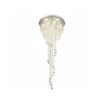 Luxury Crystal Waterfall Chandelier | Spiral LED Light