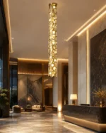 Modern Crystal Staircase Chandelier | LED Pendant Light - Image 3