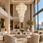 Luxury Natural Shell Chandelier | Gold Pendant Light - Image 5
