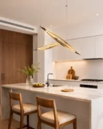 Modern Geometric LED Pendant Light | Linear Chandelier - Image 2