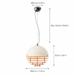 Sunset Orbit Pendant Light | Modern Retro LED Hanging Lamp - Image 6
