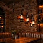 Rustic Guitar Pendant Light | Vintage Wooden Chandelier - Image 3