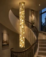 Modern Crystal Staircase Chandelier | LED Pendant Light - Image 2