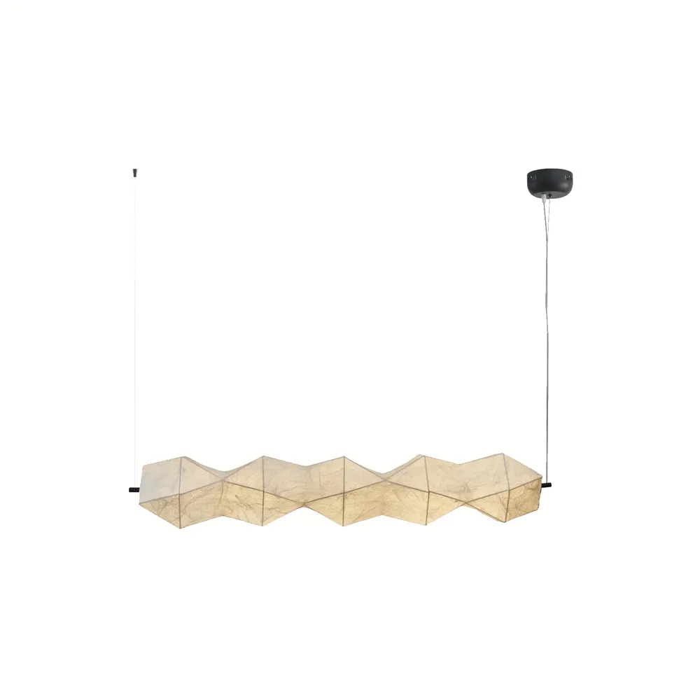 04_1000x1000_11zon Silk Origami Linear Pendant Light | Wabi-Sabi LED Lighting - Image 1