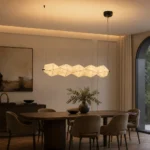 Silk Origami Linear Pendant Light | Wabi-Sabi LED Lighting - Image 5