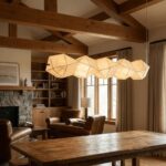 Silk Origami Linear Pendant Light | Wabi-Sabi LED Lighting - Image 4