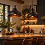 Industrial Dome Pendant Light | Vintage Metal Hanging Lamp - Image 3