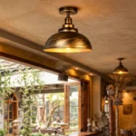 Industrial Dome Pendant Light | Vintage Metal Hanging Lamp - Image 4