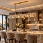 Modern Disc Glass Linear Pendant Light | Luxury Lighting - Image 5