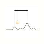 Moon Wave LED Linear Pendant Light | Modern Minimalist Lighting