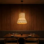 Woven Gourd LED Pendant Light | Natural Bamboo Lighting - Image 4