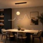 Moon Wave LED Linear Pendant Light | Modern Minimalist Lighting - Image 6