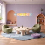 Macaron Glass Linear Pendant Light | Modern Colorful LED Lighting - Image 3