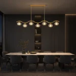 Wave Crystal Brass Linear Pendant Light | Luxury Crystal Lighting - Image 6