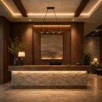 Rustic Wood Beam LED Linear Pendant Light | Industrial Lighting - Image 4