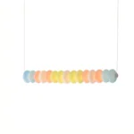 Macaron Glass Linear Pendant Light | Modern Colorful LED Lighting
