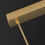 Wave Crystal Brass Linear Pendant Light | Luxury Crystal Lighting - Image 9