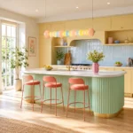 Macaron Glass Linear Pendant Light | Modern Colorful LED Lighting - Image 2