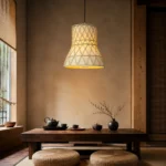 Woven Gourd LED Pendant Light | Natural Bamboo Lighting - Image 5