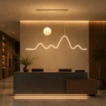 Moon Wave LED Linear Pendant Light | Modern Minimalist Lighting - Image 4