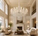 Palace Luxury K9 Crystal Chandelier – European Chrome Multi-Light Chandelier - Image 3