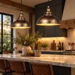 Industrial Dome Pendant Light | Vintage Metal Hanging Lamp - Image 5