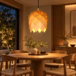 Wooden Pinecone Pendant Light | Nordic Natural Wood Lamp - Image 3
