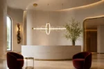 Glass Orb Halo LED Linear Pendant Light | Modern Luxury Lighting - Image 4