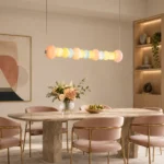 Macaron Glass Linear Pendant Light | Modern Colorful LED Lighting - Image 6