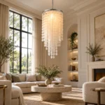 Cascading Shell Disc Chandelier | Modern Luxury Lighting - Image 5