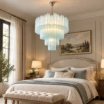 French Icy Blue Glass Chandelier | Luxury Lighting - Image 5