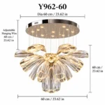 Bloom Glass Petal Chandelier | Modern Luxury Lighting - Image 8