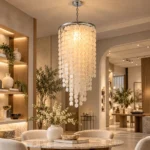 Cascading Shell Disc Chandelier | Modern Luxury Lighting - Image 4