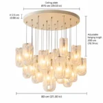 Modern Cloud Glass Chandelier | Luxury LED Pendant Light - Image 6