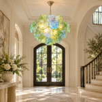 Art Glass Disc Chandelier | Modern Luxury Lighting - Image 2