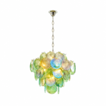 Art Glass Disc Chandelier | Modern Luxury Lighting