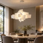 Modern Sculptural Acrylic Pendant Light | Geometric Design - Image 4
